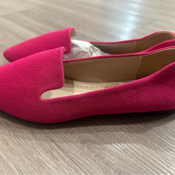Women's Pink Flats - Picture 2 of 2